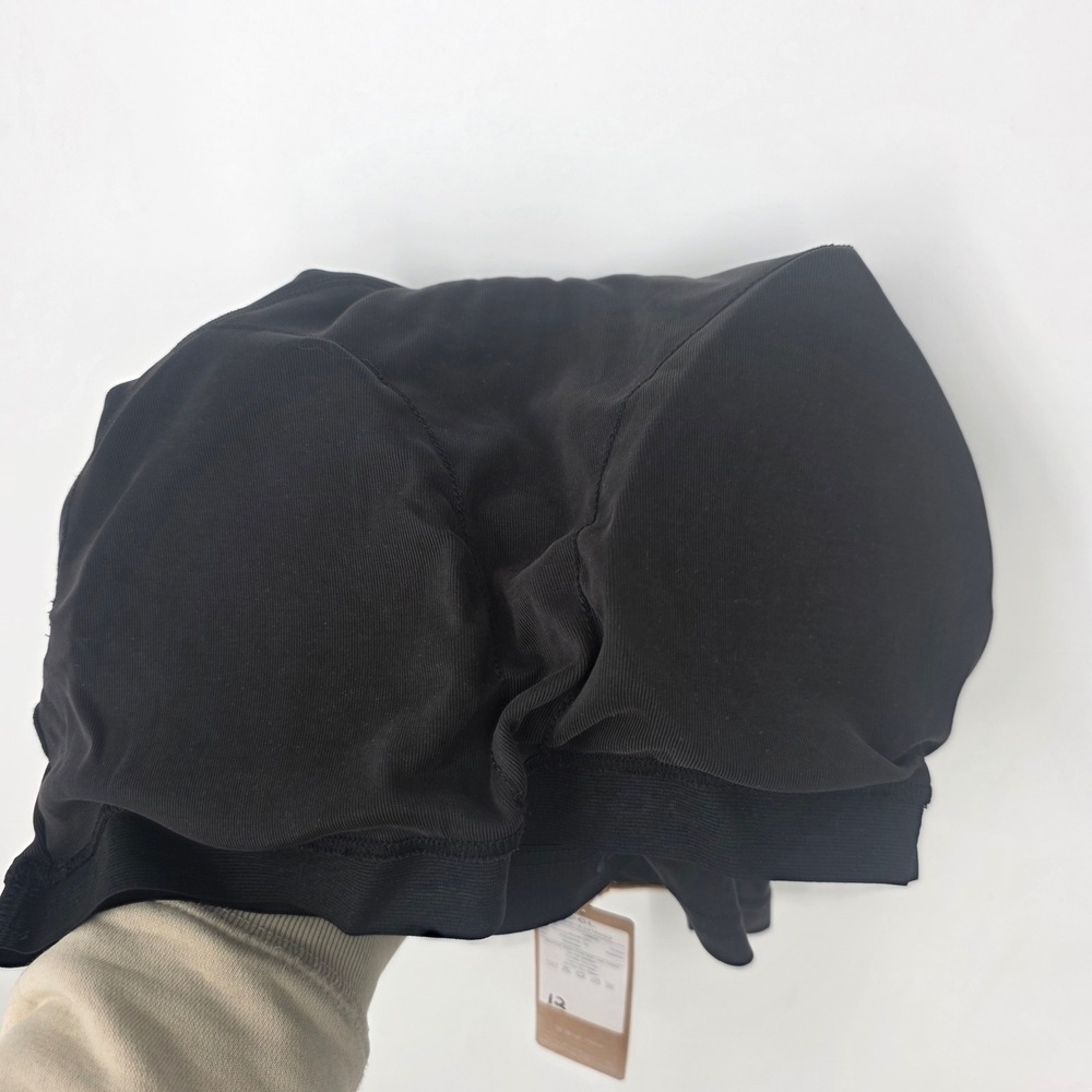 OGL One-Shoulder Black Ruched Tank Top - Picture 4 of 6